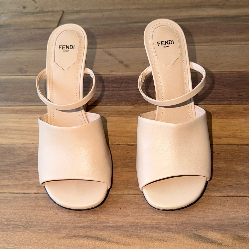 Authentic Fendi First Leather Mules